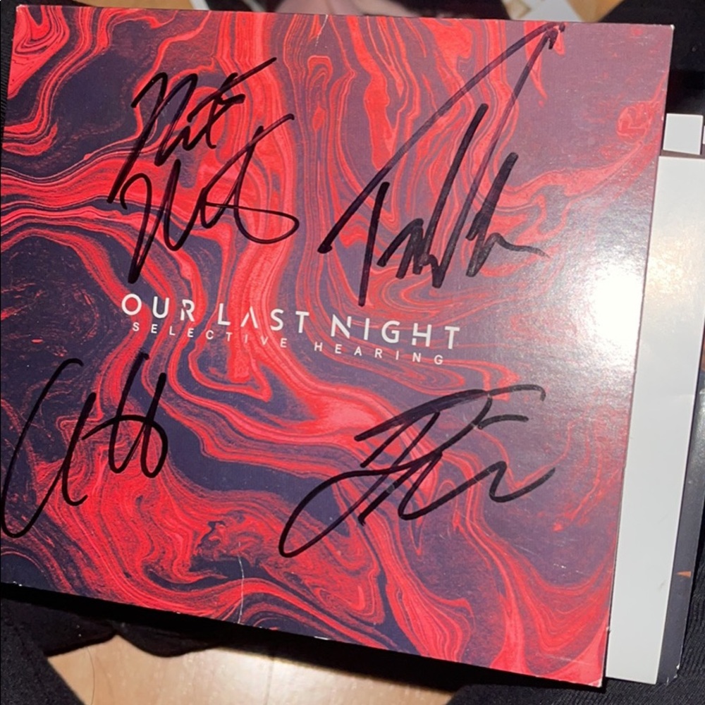 Our last night signed cd and poster